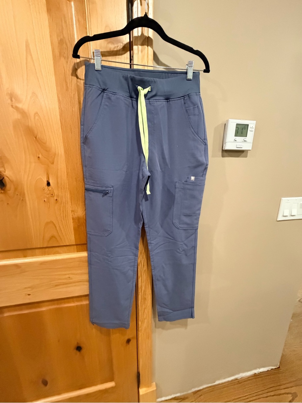 FIGS high waist yola scrub pant in space navy